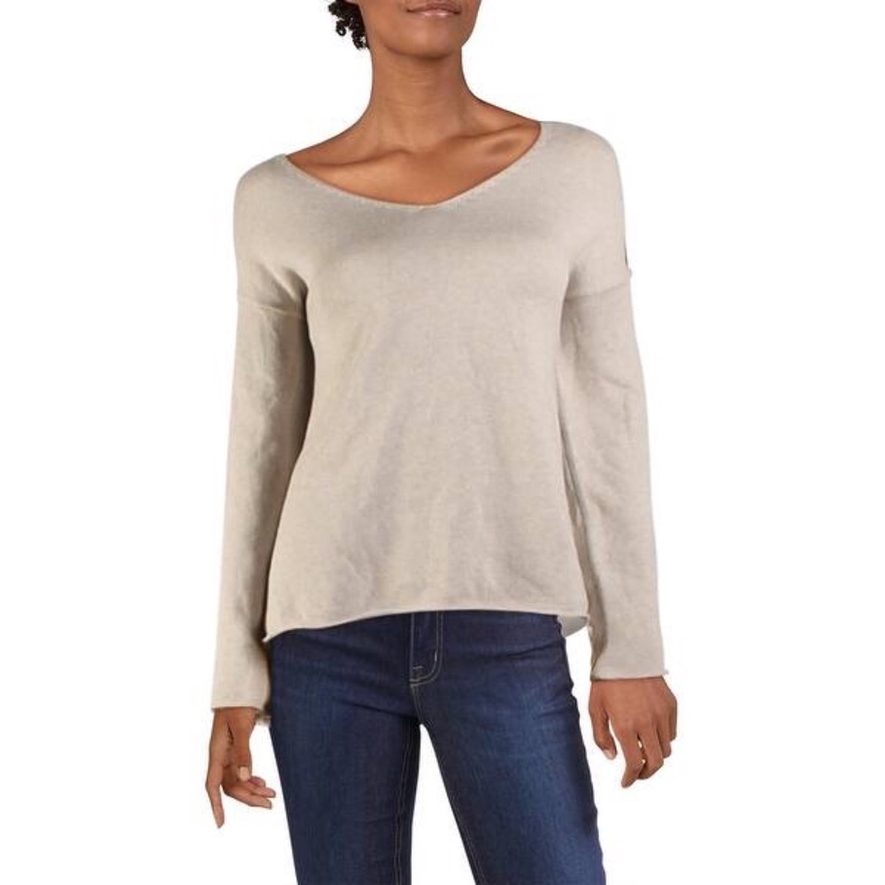 New Cashmere Blend Lagenlook Bell Sleeve Sweater